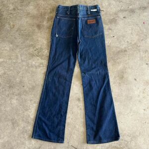 Vintage 70s Wrangler No Fault Denim Flared Bootcut Jeans Size 27X30 NWT